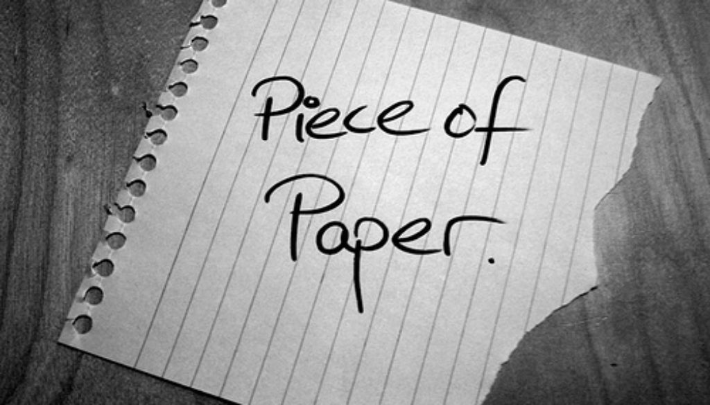 The power of paper